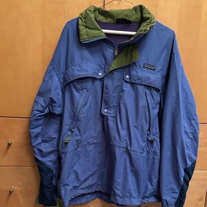 Patagonia Blue and Green Windbreaker